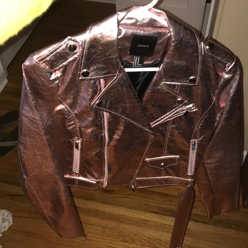 Faux leather jacket